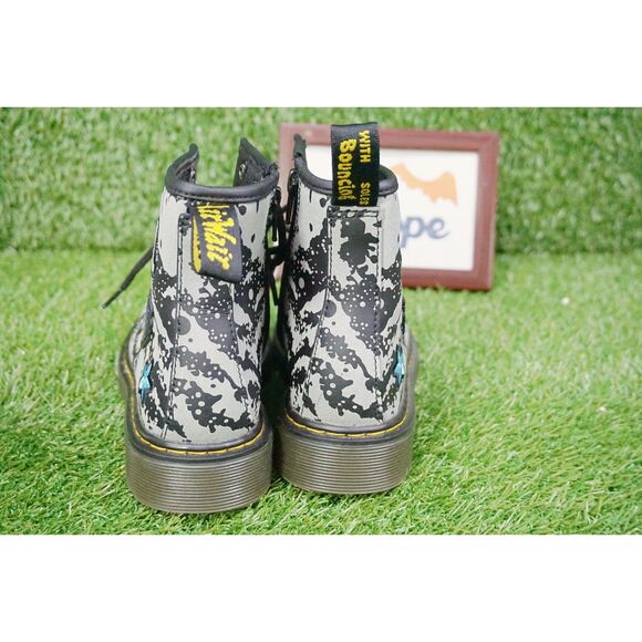Dr. Martens Junior 1460 Space Hydro Leather Lace Up Boots - Kids Size 2 - Picture 4 of 7